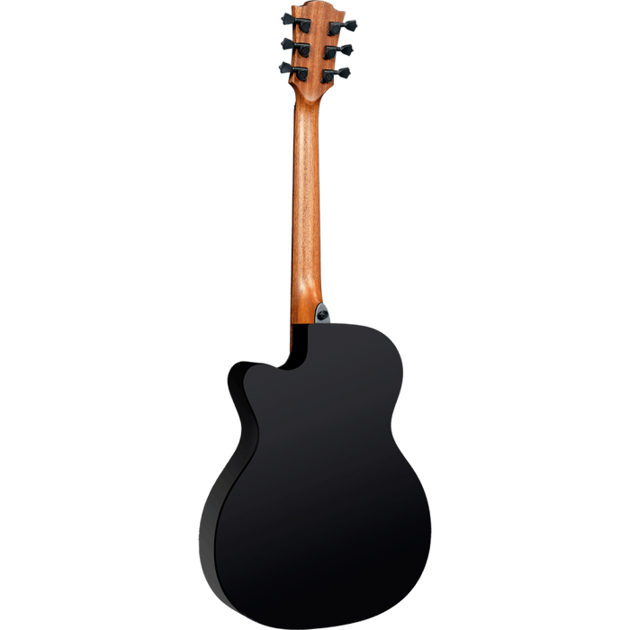 Lag T118ASCE-BLK Auditorium Slim Cutaway Electro Guitar, Black