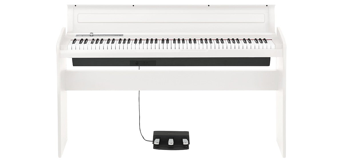 Korg LP180-WH 88-Key Digital Piano With Three-Pedal Unit – White
