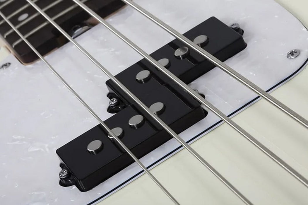 Schecter Banshee Bass Left-Handed Olympic White