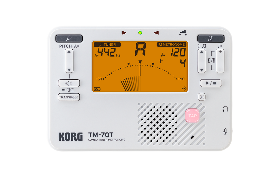 Korg TM70TWH Tuner Metronome White