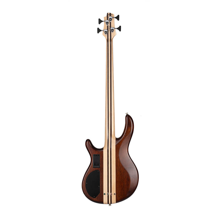 Cort A4-PLUS-FMMH-OPLB Artisan Series 4-String Bass Figured Maple/Mahogany, Open Pore Blue Black