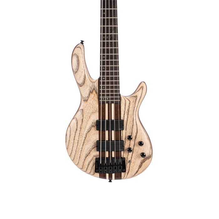 Cort A5-ULTRA-ASH-CASE-ENB A5 Ultra Ash Electric Bass w/Case, Etched Natural Black