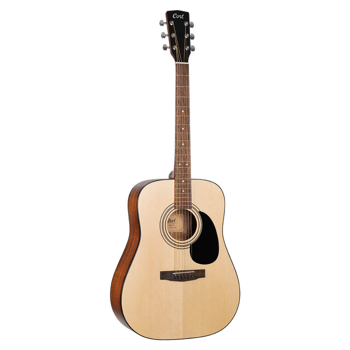 Cort AD810-OP Standard Series Spruce Top Acoustic Guitar, Open Pore