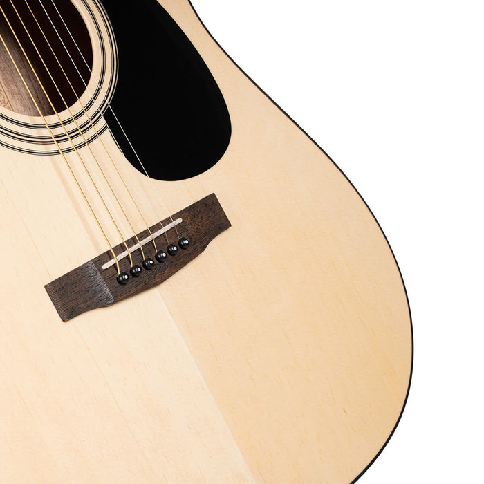 Cort AD810-OP Standard Series Spruce Top Acoustic Guitar, Open Pore
