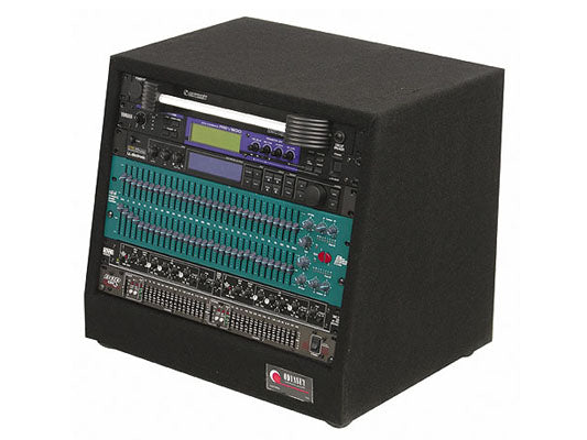 Odyssey 8U Carpeted Slanted Studio Rack