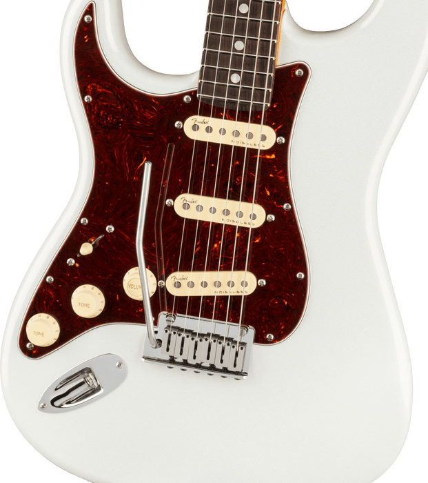Fender American Ultra Stratocaster Left-Hand, Rosewood Fingerboard, Arctic Pearl