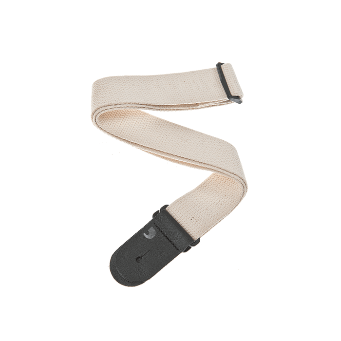 D'Addario Cotton Guitar Strap - Natural