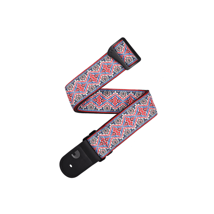 D'Addario Eco Persian Woven Guitar Strap - White