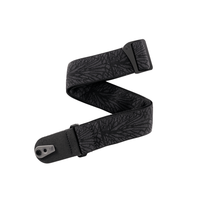 D'Addario Pad Lock Woven Guitar Strap - Lightning Black Tubular