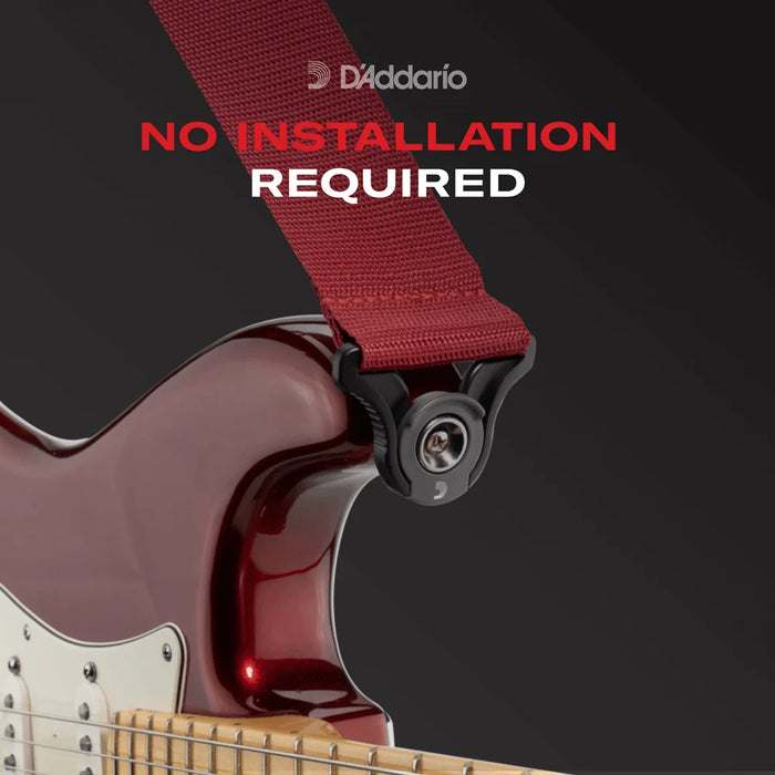 D'Addario 50mm Auto Lock Guitar Strap, Blue Suns