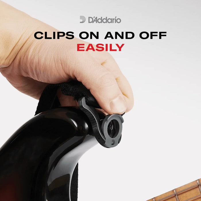 Sangle de guitare à verrouillage automatique D'Addario 50 mm, damier