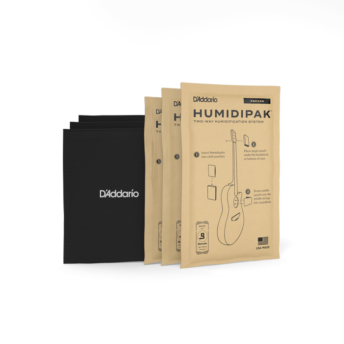 D'Addario Humidipack Absorb Kit, Automatic Humidity Control System