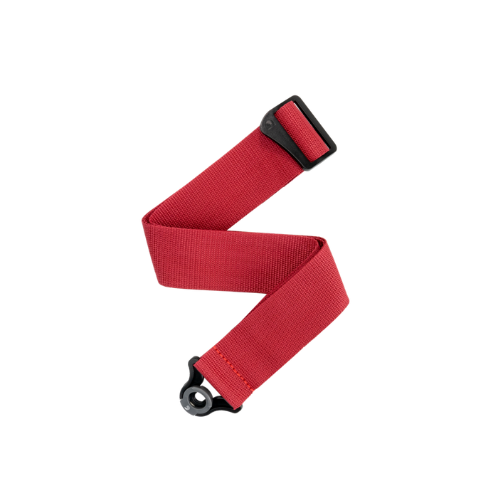 D'Addario Auto Lock Polypro Guitar Strap - Red