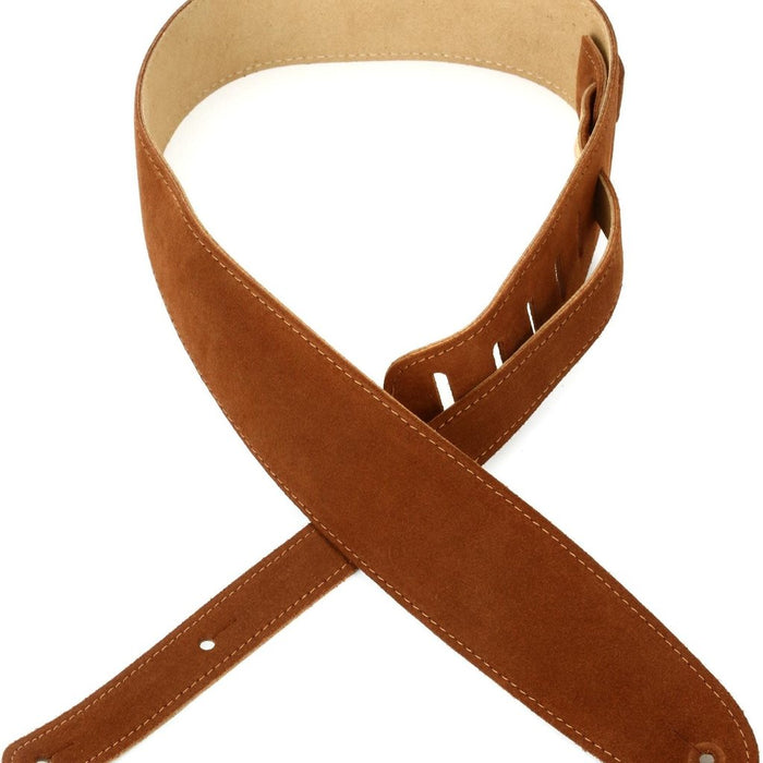 D'Addario Suede Guitar Strap - Honey
