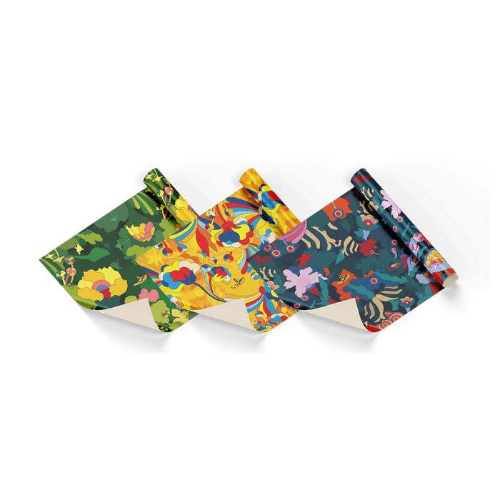 D'Addario The Beatles Yellow Submarine 3-Pack Wrapping Paper Bundle