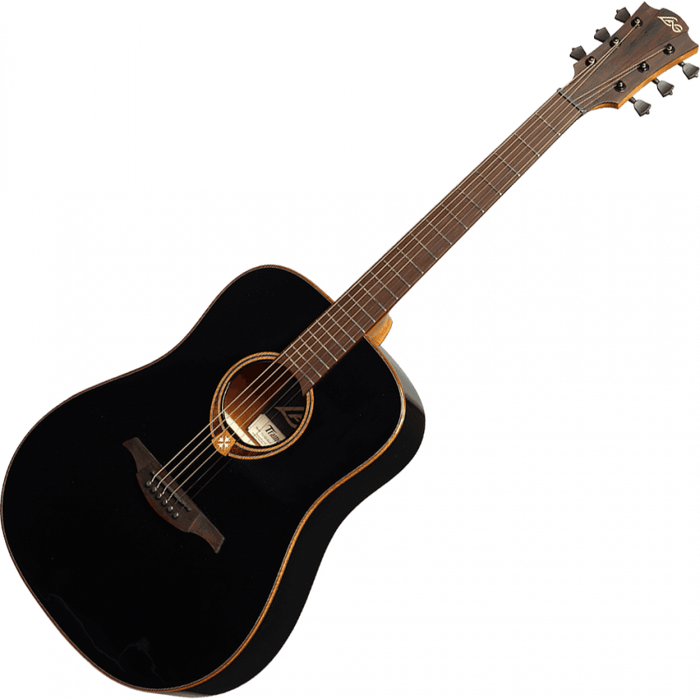 Lag T118D-BLK Dreadnought Guitar, Black
