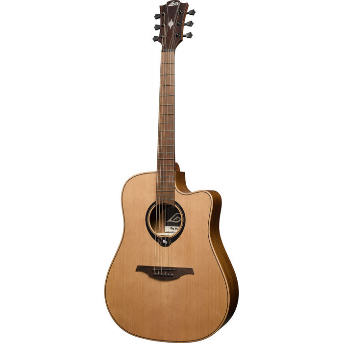 Lag HV10DCE  HyVibe H2 Dreadnought Smart Guitar Cutaway Satin w/Gigbag