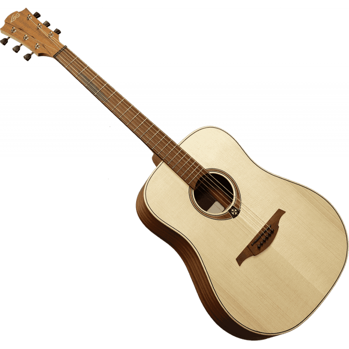 Lag TL70D Tramontane 70 Left-handed Dreadnought Acoustic Guitar, Natural