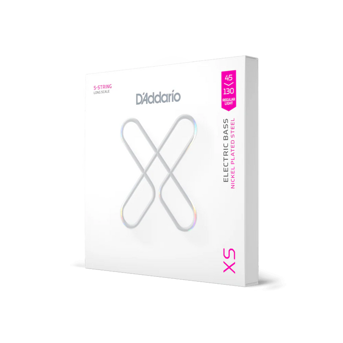 D'Addario XS Regular Light 5-String Super Long Scale Coated Bass Strings (45-130)