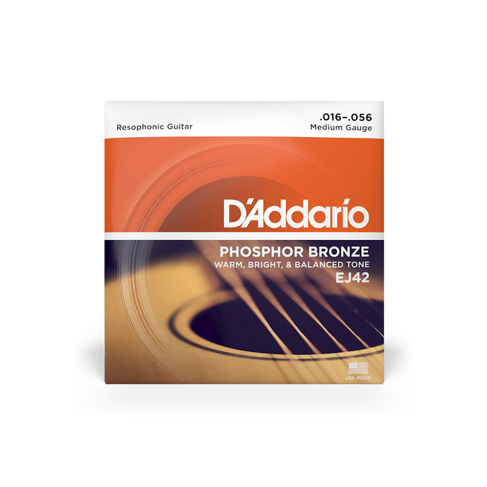 D'Addario EJ42 - Phosphor Bronze Resphonic Guitar 16-56