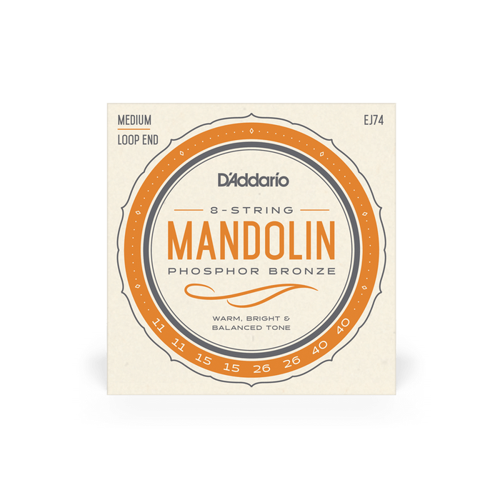 D'Addario EJ74 - Mandolin Phosphor Bronze Medium 11-40