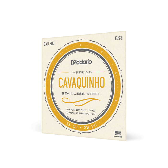 D'Addario EJ93 Cavaquinho 4-String Set (11-28)