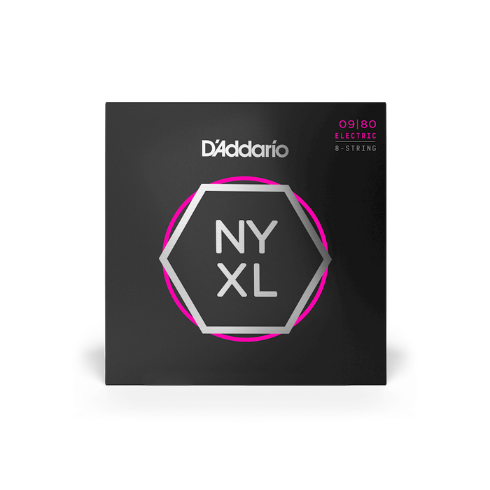 D'Addario NYXL 09-80 Super Light 8-String Electric Guitar Strings