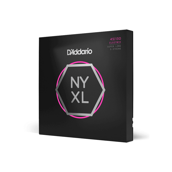 D'Addario NYXL 5-String Bass Set, Long Scale, Regular Light 5-String, 45-130