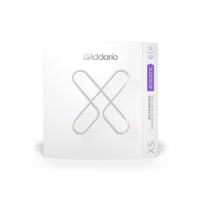 D'Addario XS Acoustic Bronze Coated 11-52 Custom Light