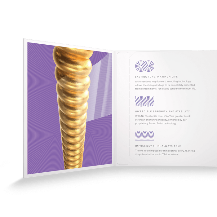 D'Addario XS Acoustic Bronze Coated 11-52 Custom Light