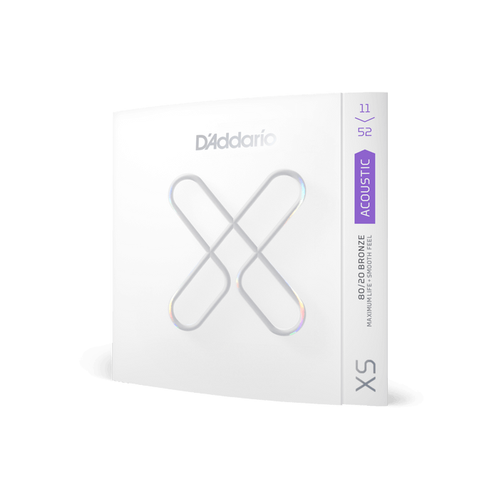 D'Addario XS Acoustic Bronze Coated 11-52 Custom Light