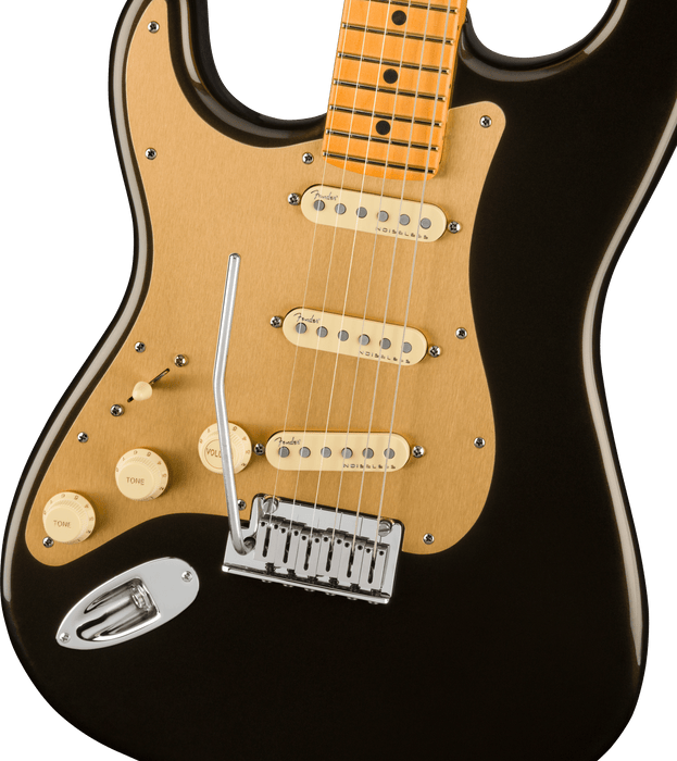 Fender American Ultra Stratocaster Left-Hand, Maple Fingerboard - Texas Tea