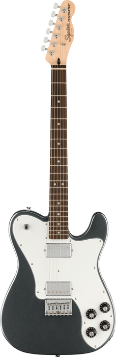 Squier Affinity Series Telecaster Deluxe Laurel Fingerboard, White Pickguard, Charcoal Frost Metallic