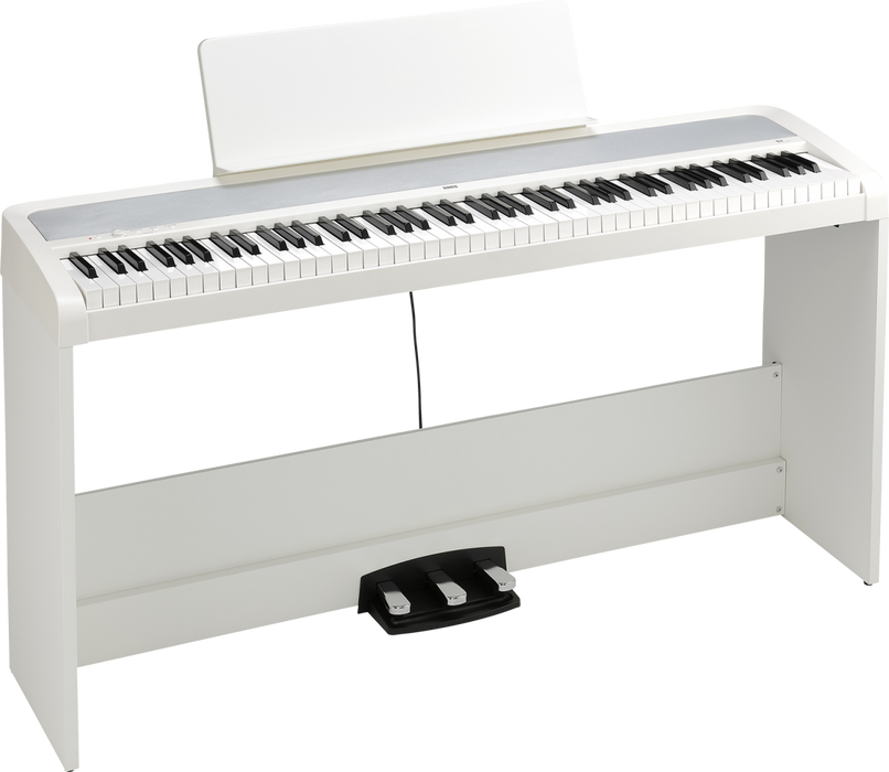Korg B2SPWH B2 Piano,Stand,3 Pedals,White