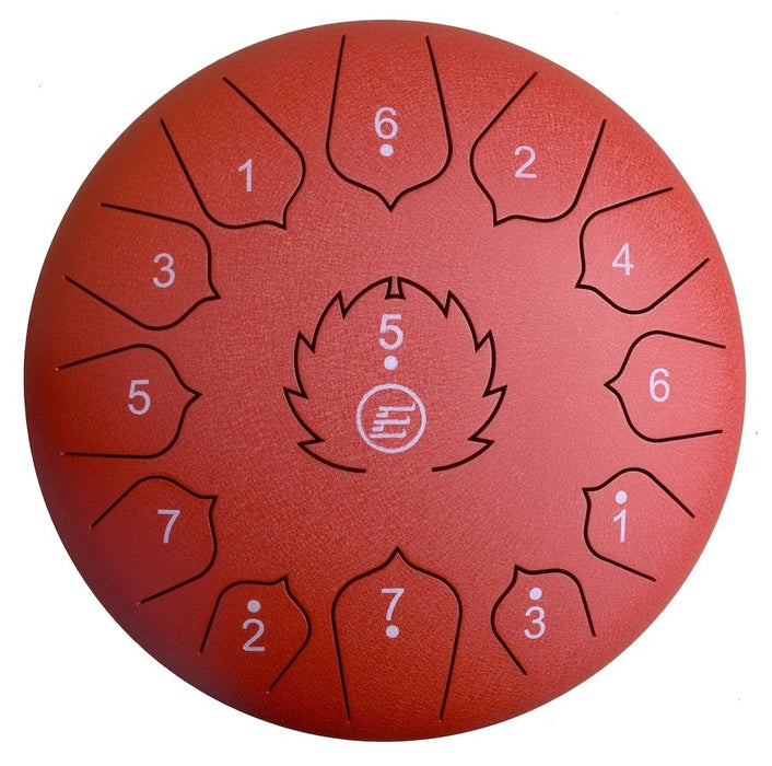 Ecko TD12/13N - Tongue Drum 12'' 13 Notes, Red