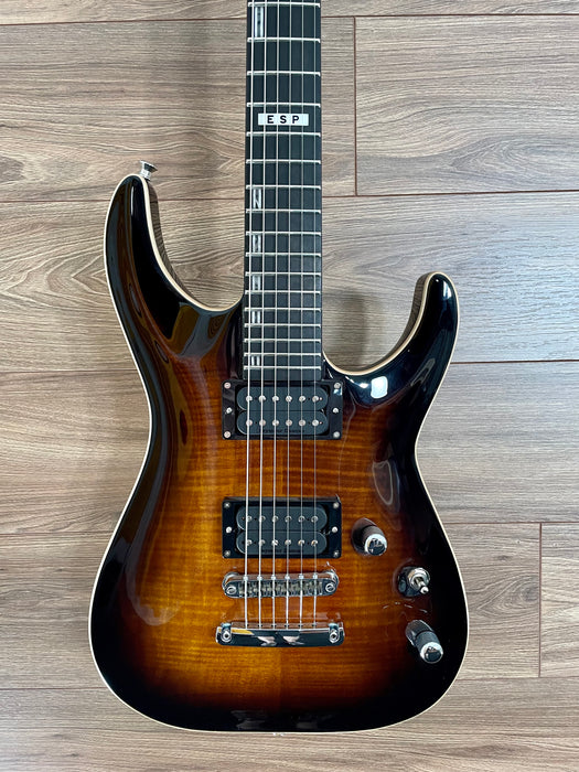 ESP E-II Horizon FM NT Electric Guitar - Dark Brown Sunburst B-Stock