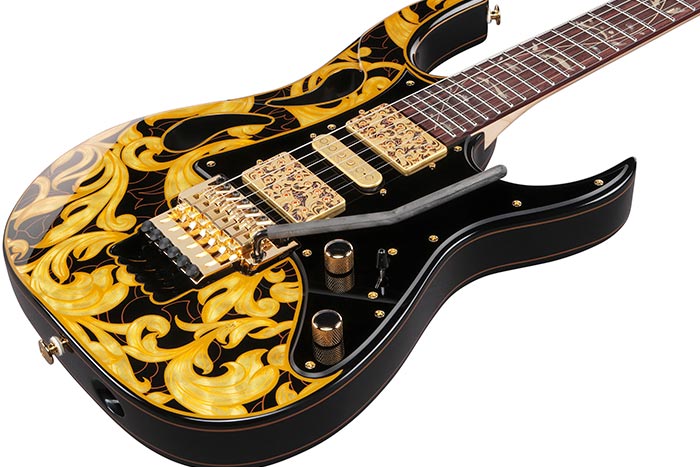 Ibanez PIA77BON2 Steve Vai Signature Electric Guitar, Gold