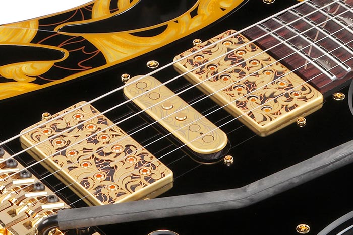 Ibanez PIA77BON2 Steve Vai Signature Electric Guitar, Gold