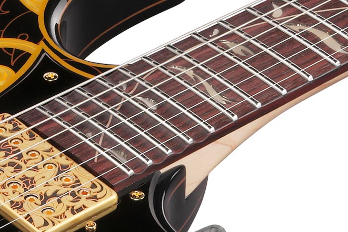 Ibanez PIA77BON2 Steve Vai Signature Electric Guitar, Gold