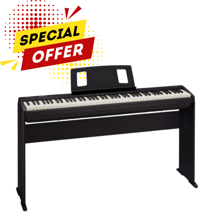 Roland FP-10 Digital Piano - Black - Special offer: Free stand