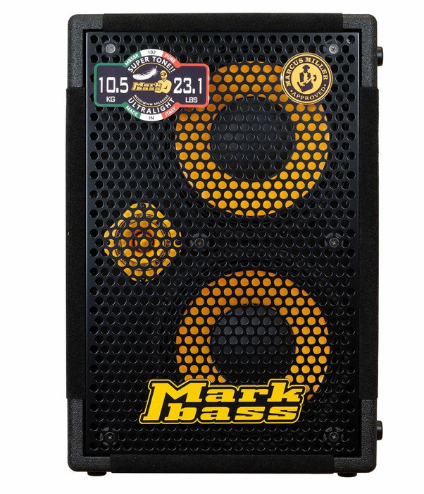Markbass MB58R-102XLPURE 2×10” 400W 8 Ohm XL Neodymium Custom Bass Amp Cabinet With Hi-fi Tweeter
