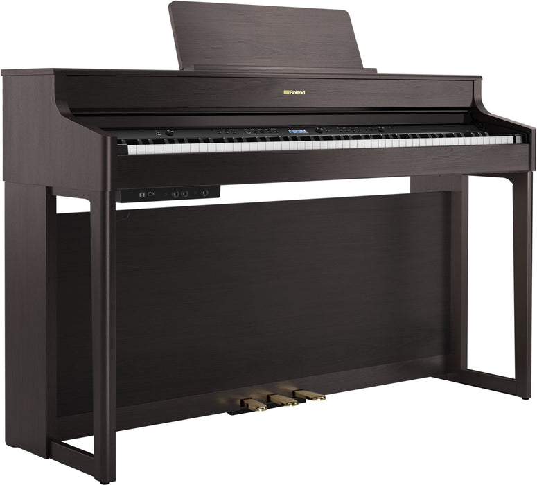 Roland HP702-DR-WS Digital Piano - Dark Rosewood with stand