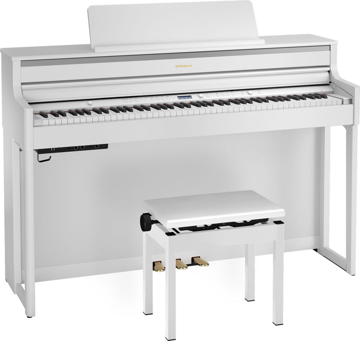 Roland HP704-WH-WS Digital Piano - White w/Stand