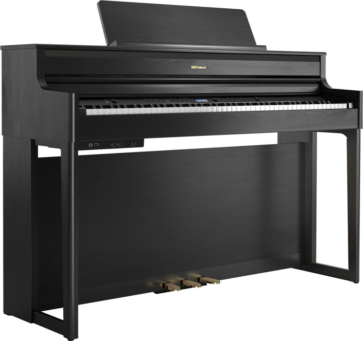 Roland HP704-CH-WS Digital Piano - Charcoal with stand