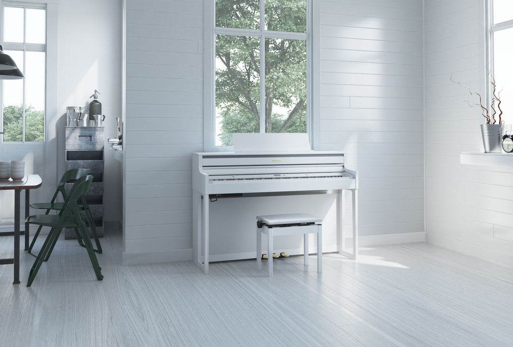 Roland HP704-WH-WS Digital Piano - White w/Stand