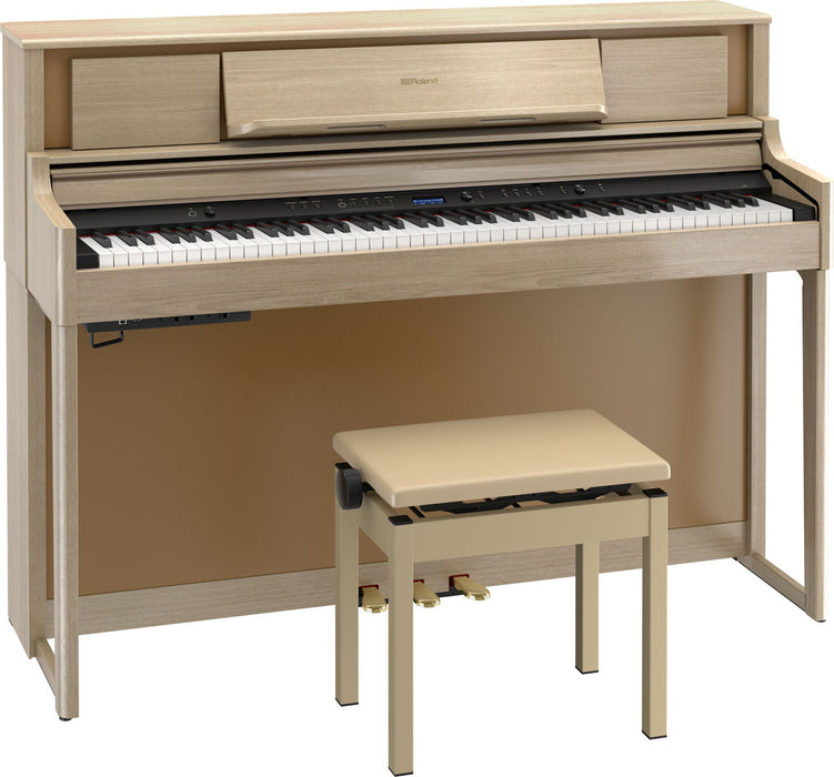 Roland LX705-LA-WSB Digital Piano - Light Oak w/ Stand and Bench - Demo