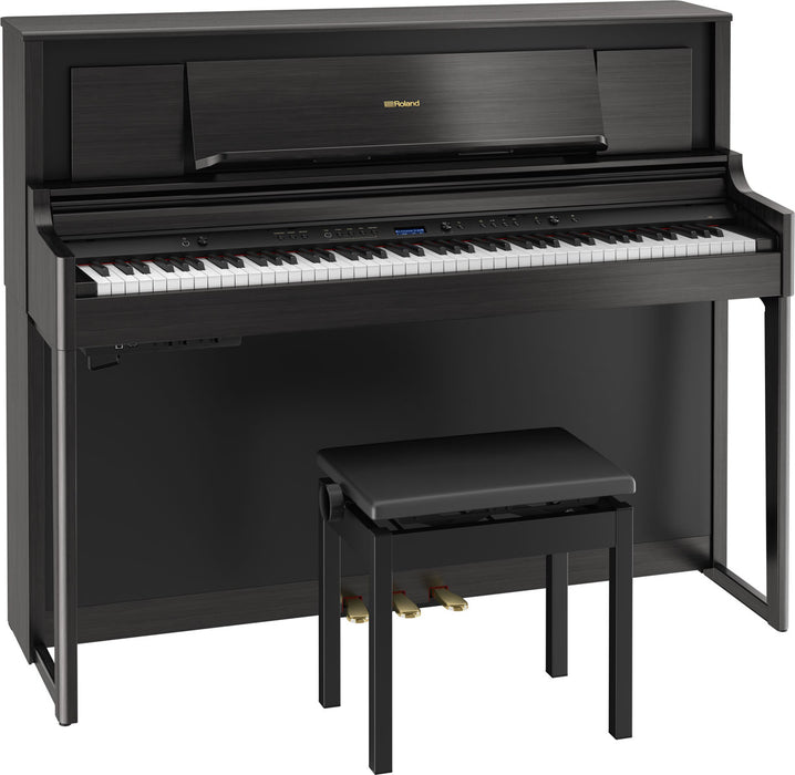 Roland LX706-CH-WSB Digital Piano - Charcoal Black w/ Stand and Bench - Demo