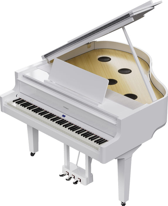 Roland GP-9M-PW Digital Grand Piano w/ Moving Keyboard - Polished White