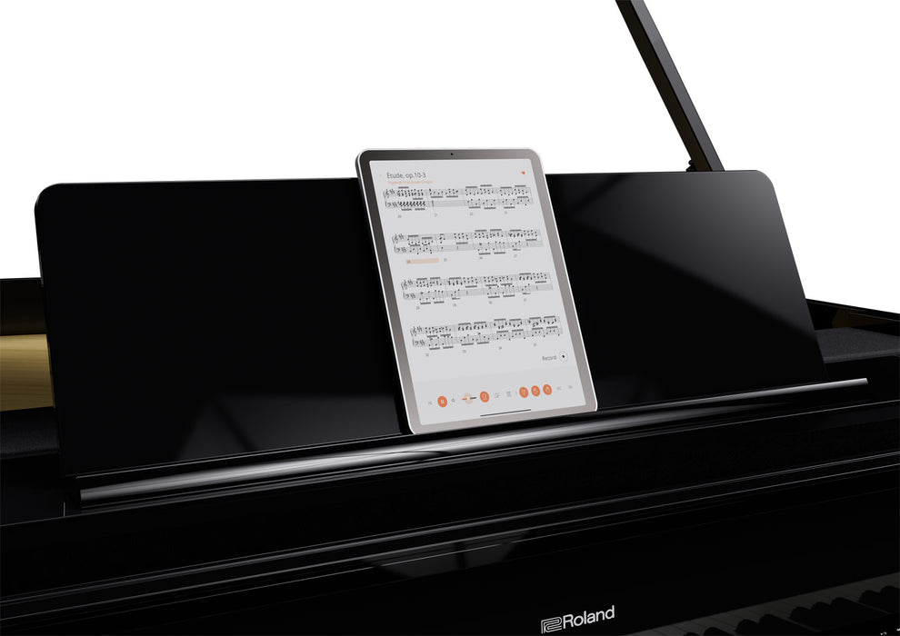 Roland GP-9M-PE Digital Grand Piano w/ Moving Keyboard - Polished Ebony