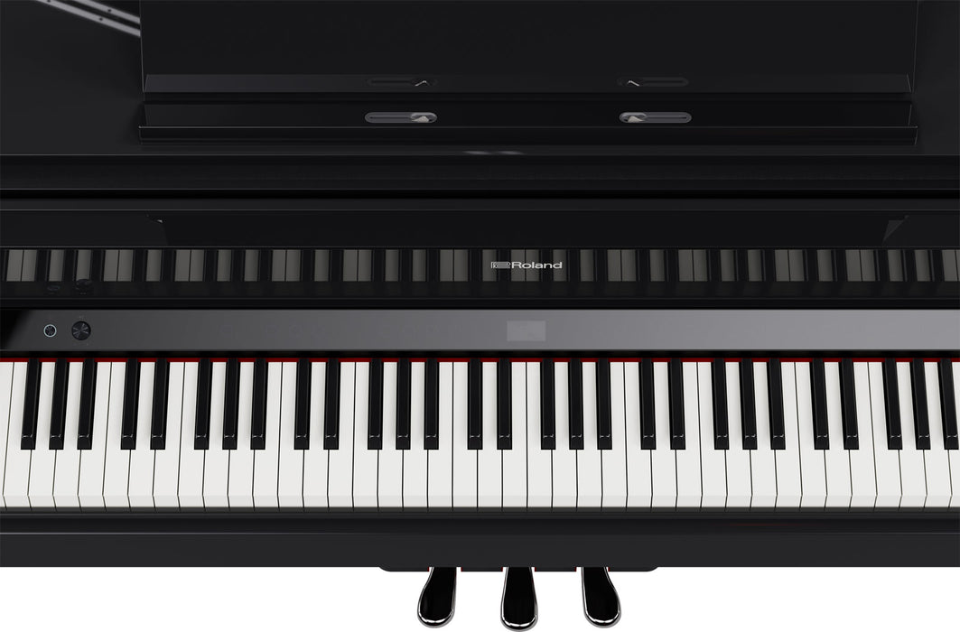 Roland GP-9M-PE Digital Grand Piano w/ Moving Keyboard - Polished Ebony